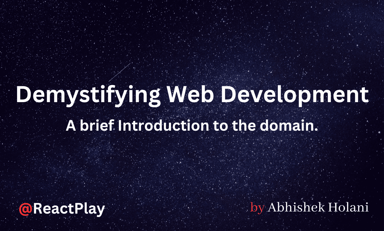 Demystifying Web Development